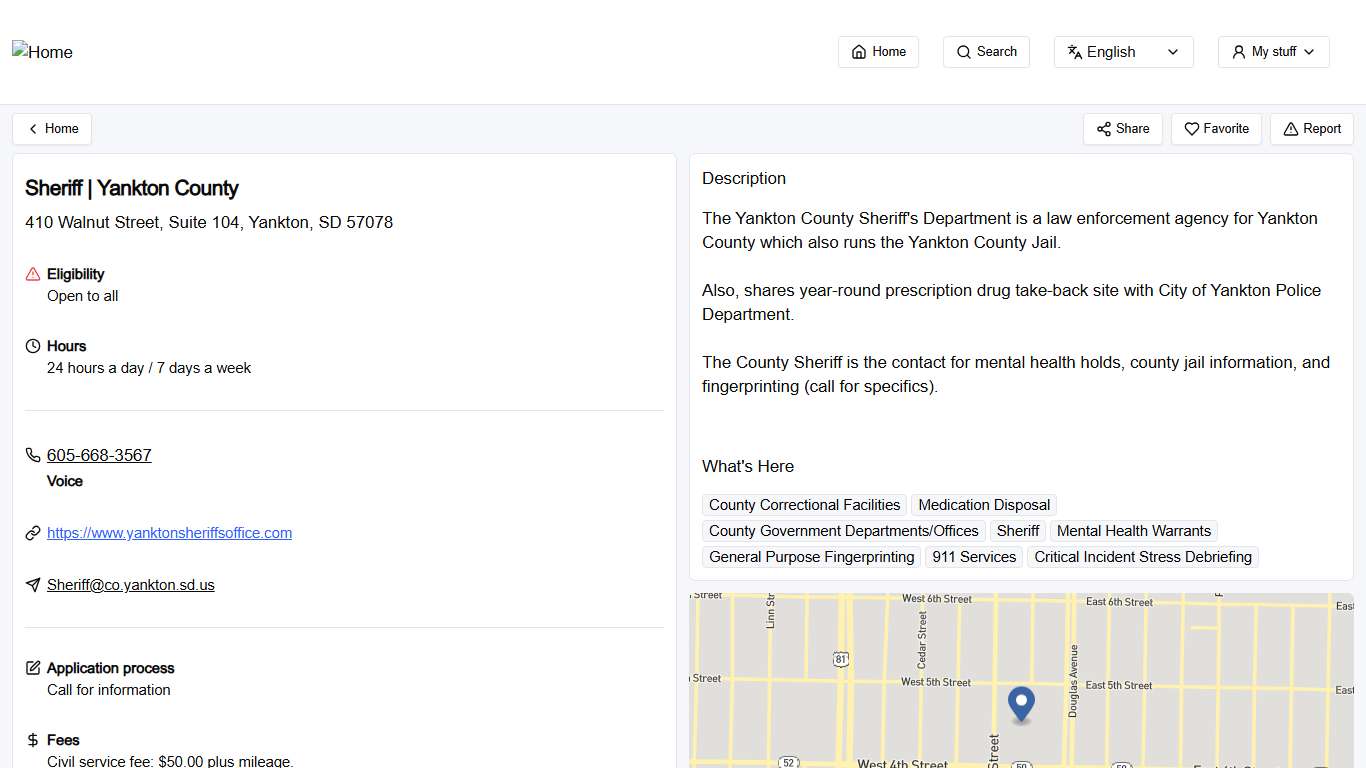 Sheriff Yankton County