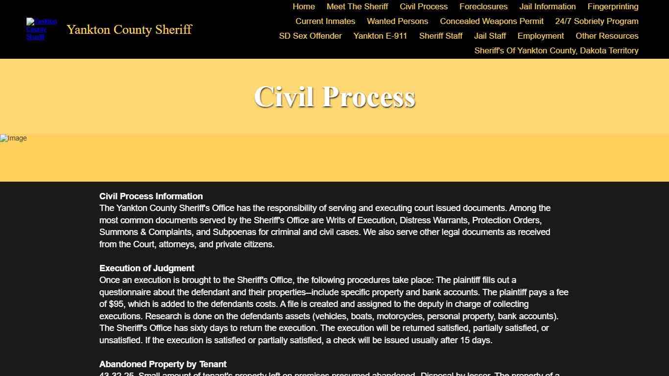 Yankton County Sheriff, Yankton, SD